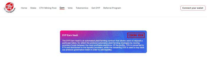 DYP Earn Vault