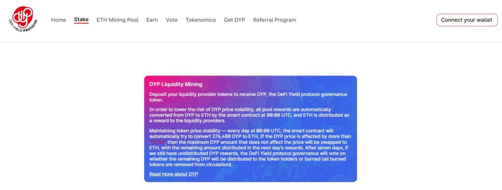 DeFi Yield Protocol liquidity mining