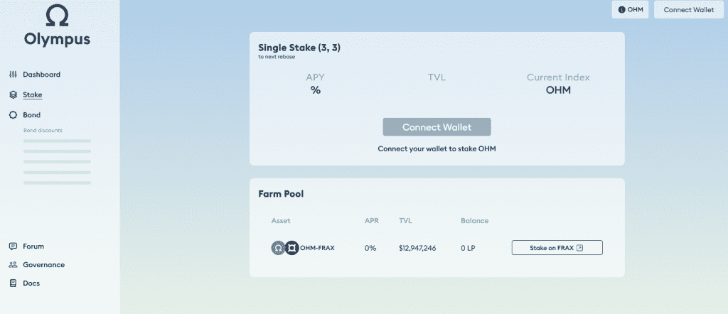 Olympus dashboard